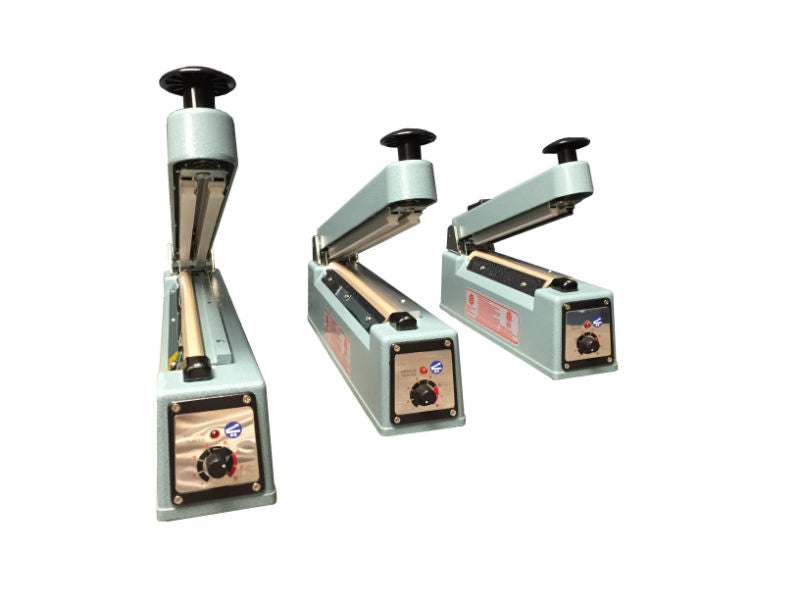 KF-200Hrnd: 8" KF-Series Hand Sealer w/ Round Seal Width, Blue