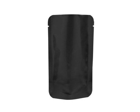 FUB2Z03-VNL: 2oz (60g) Stand Up Pouch No Zip w/ Valve, Black, 1,000pcs