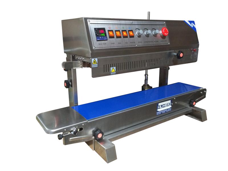 HL-M810II Vertical Band Sealer Optional: HL-M810II **Right to Left** Feed Band Sealer w/ 8mm Seal Width