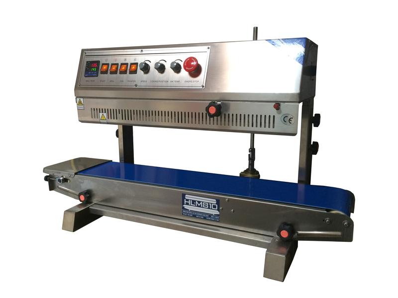 HL-M810II Vertical Band Sealer Optional: HL-M810II **Right to Left** Feed Band Sealer w/ 8mm Seal Width