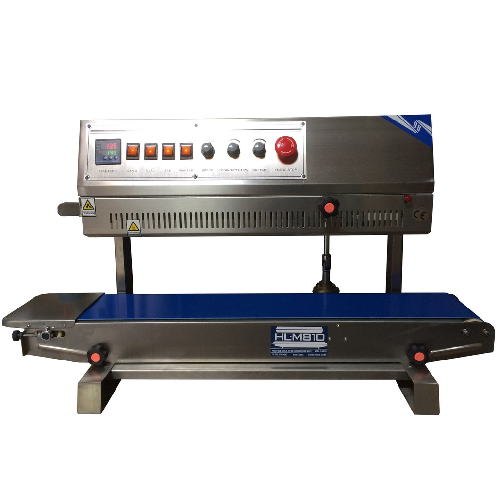 HL-M810II Vertical Band Sealer Optional: HL-M810II **Right to Left** Feed Band Sealer w/ 8mm Seal Width